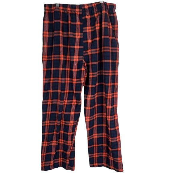 Concepts Sports Auburn University Pajama Pants Mens XXL Orange Blue Plaid Cozy - Picture 2 of 3